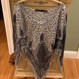 Fringed poncho